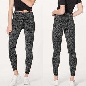 Lululemon Wunder Under Hi-Rise Tight Full-On Luxtreme 28" Soundwave White Black